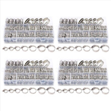 Slangklemmenset 240 stuks, 8-38 mm buisklemmen van roestvrij staal 201, 7 maten slangklemmen, slangbinders, voor buizen