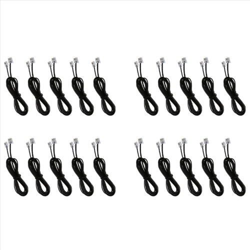 20X RJ11 6P4C Telefoonkabel ADSL Modem 2 Meter
