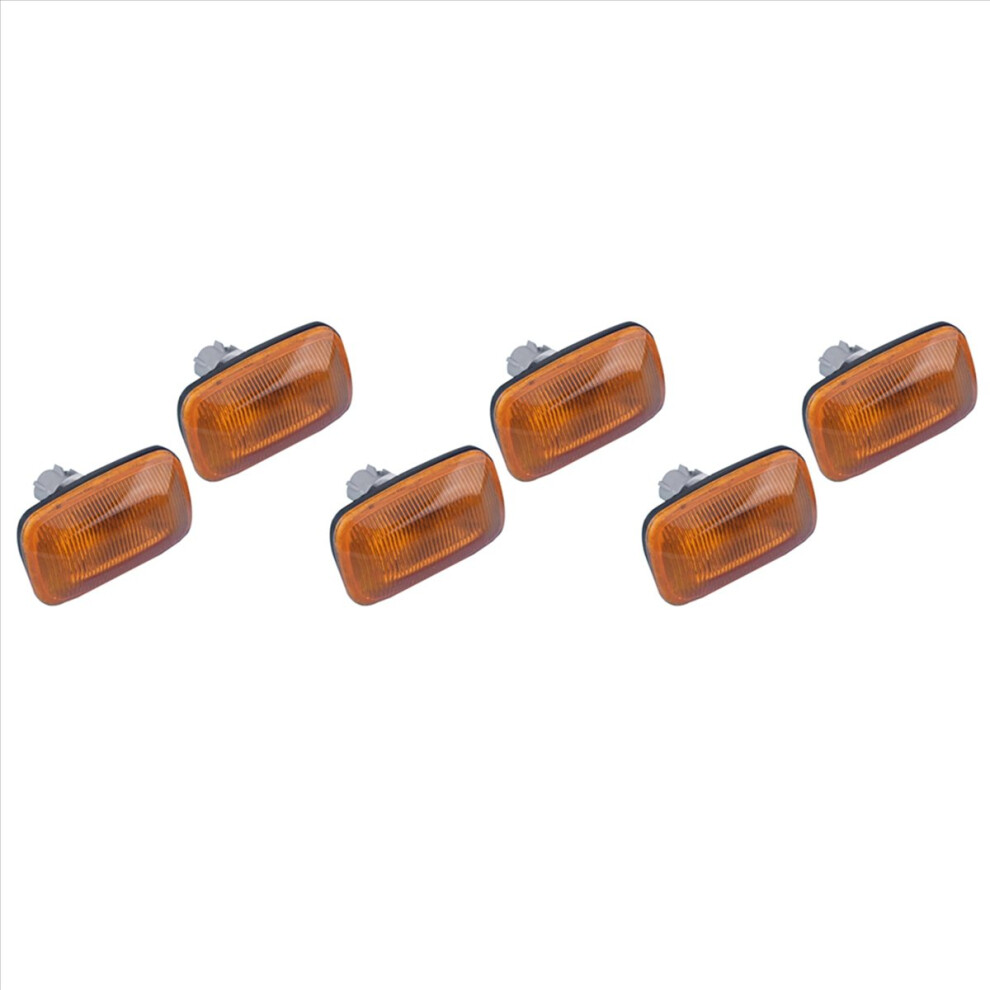 6Pcs Turn Signal Side Marker Lamp For 80 1990-1997 100 1998 - 2004 2005 2006 2007 Light 4852070749329