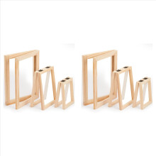 6-teiliges Papierherstellungs-Set aus Holz, Papierform, Papiersieb-Set, 3 Rahmengrößen zum Selbermachen (A7, A6, A5)