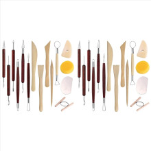 30PCS Pottery Carving Tools, Air Dry Polymer Clay Sculpting Tools Set, Clay Tool Kit for Kids BeginnersProfessionals
