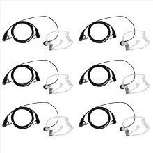 Microfone de tubo de ar acústico discreto de 6 pinos para fone de ouvido, fone de ouvido intra-auricular, fone de ouvido para fone de ouvido