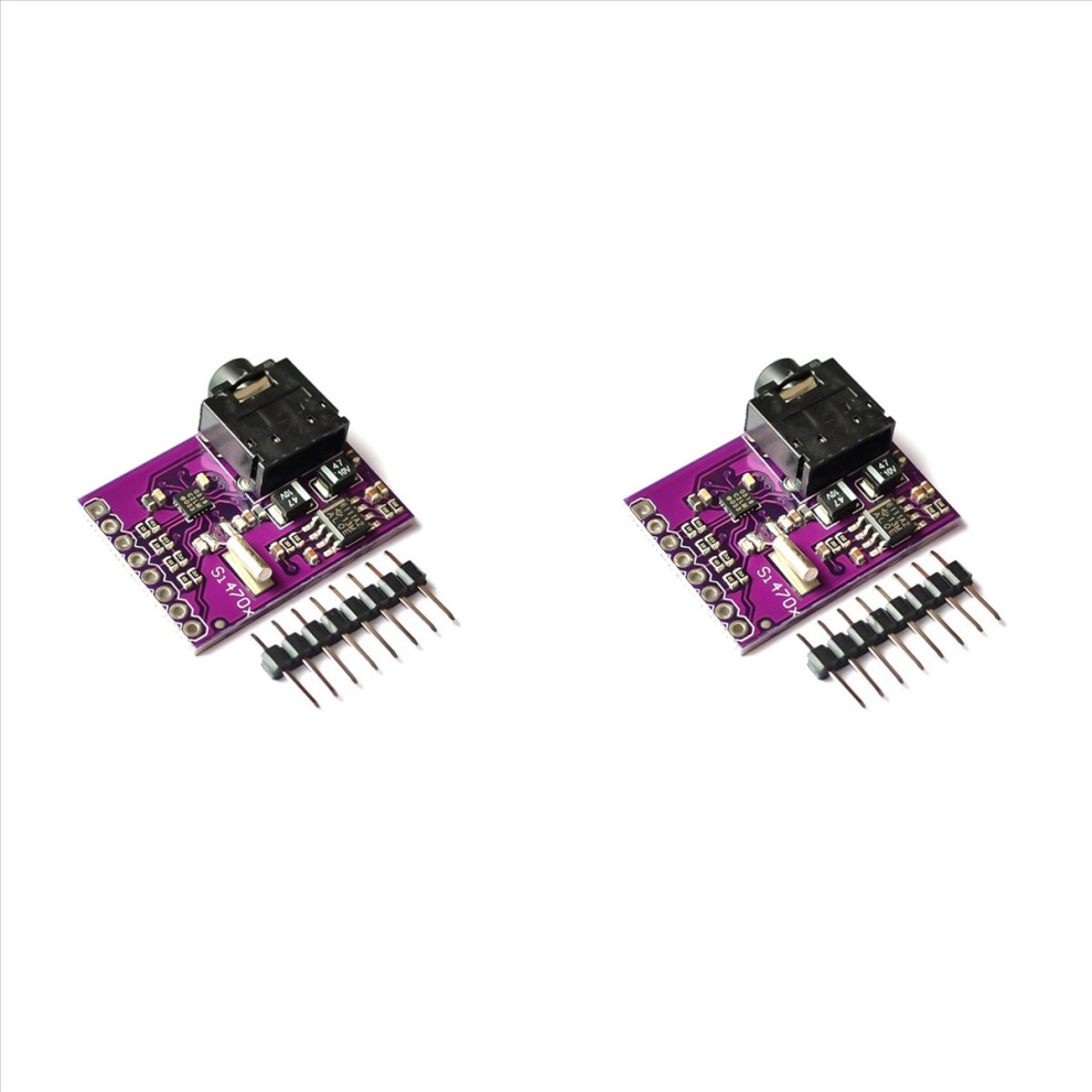 2X Si4703 Fm Tuner Evaluation Board Digital Radio Broadcast Data Processing Module For Avr Arm Pic With Pins 4852070760683