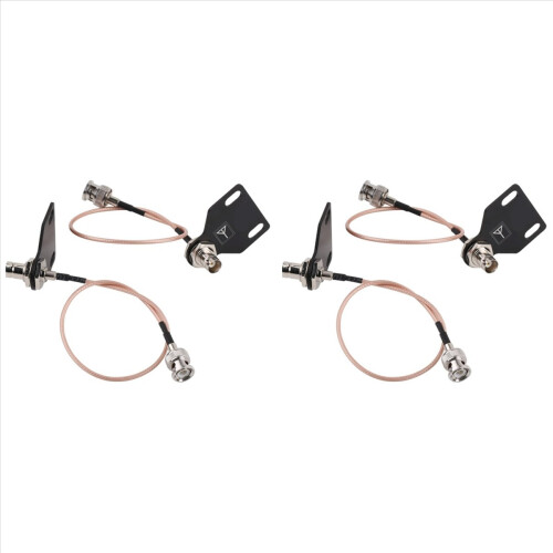 Placa de interface de extensão de antena para receptor de microfone sem fio 2X com cabo