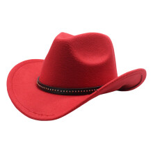 Cowboyhoeden Panamahoed Unieke Etnische Band Brede Rand-Rood
