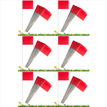 300er-Pack Markierungsfahnen, rote Gartenfahnen 15x4x5 Zoll, Markierungsfahnen, Rasenfahnen, Bewässerungsfahnen, Landschaftsfahnen
