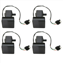 Conjunto de 4 capas de engate de reboque de 2 polegadas com lente fumê e 15 luzes de freio de LED.