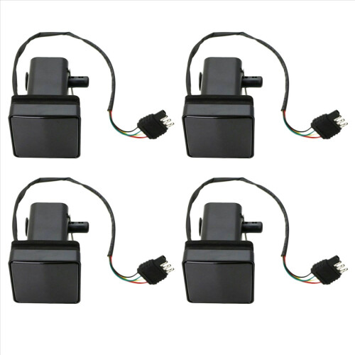 Conjunto de 4 capas de engate de reboque de 2 polegadas com lente fumê e 15 luzes de freio de LED.