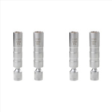 4 stuks 14 mm 16 mm magneetverwijderingsgereedschap sleutelhuls 3/8 inch 12-punts draaibare kaarssleuteldopset S