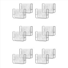 12-pack salonstoelhoezen, transparante vierkante hoezen voor de achterkant van kappersstoelen, geschikt voor de meeste standaardstoelen