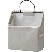 Efficient Wall Hanging Storage, High Quality Canvas Organizer With Iron Frame Support For Dormitory, Bathroom, And Kitchen Use (White)