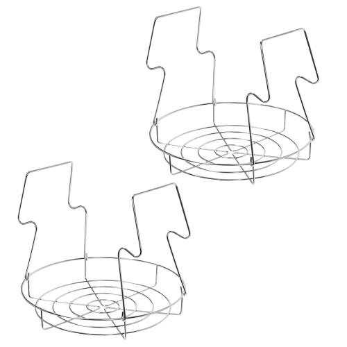 2-teiliges Einmachregal aus Stahl, flaches Einmachregal mit