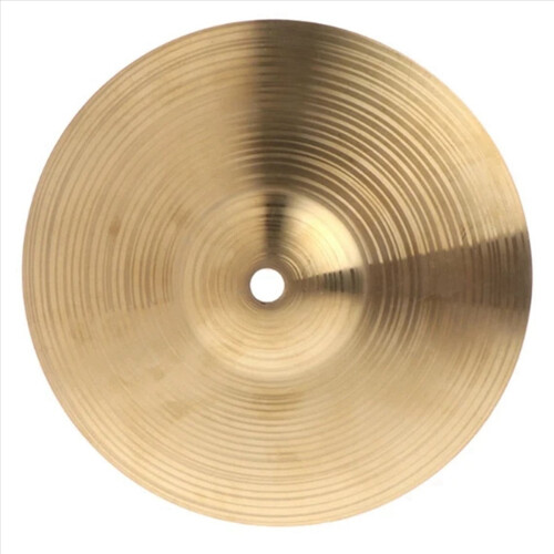 Conjunto de 2 pratos de cobre de 12 polegadas, pratos de metal, pratos de bateria e instrumentos de percussão para músicos. 2