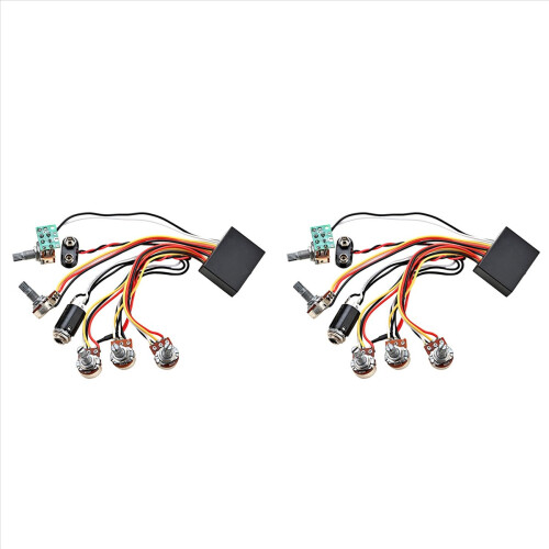 2X 3 Bands Actieve & Passieve EQ Equalizer Preamp Circuit voor Pickup