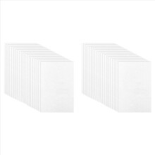 40 Stück 3 mm Stickschaum, 6 x 9 Zoll (15,2 x 22,9 cm) EVA-Schaumstoffplatten für 3D-Stickerei, Kunsthandwerk, DIY-Projekte, Handnähen, Weiß