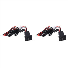 2X Zobrazovač teploty interiéru a exteriéru vozidla s dvojitým teplotným senzorom pre 33X22,5 mm