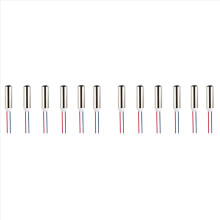 Conjunto de 12 motores de vibração CC sem núcleo, 7x25mm, à prova d'água, 1-6V, 8000-2000RPM, adequados para equipamentos de vibração.