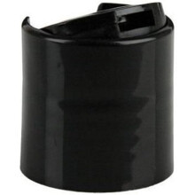 Black Press Down Disc Caps 24410 LeakProof Polypropylene Bottle Lids Easy OneHand Use 100 Pack