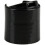 Black Press Down Disc Caps 24410 LeakProof Polypropylene Bottle Lids Easy OneHand Use 100 Pack 1