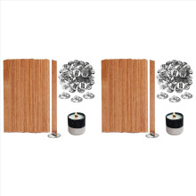 Wooden Candle Wicks,200 Wooden Wicks for Candle Making, Wooden Wicks+Metal Clips for Candle Making,Candle DIY Craft A