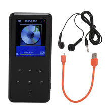 Tragbarer Musikplayer mit HiFi-Sound (verlustfrei), FM-Radio, Diktiergerät, Touch-Tasten, integriertem HD-Lautsprecher und Bluetooth 5.2 für