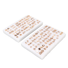 Comfortabele oorknopjes voor dames en heren, kleurecht, versierd met strass-steentjes, lichtgewicht en duurzaam, elegante mix van stijlen.