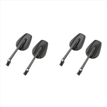 4 espelhos retrovisores universais para motocicleta, 8 mm e 10 mm, para Ruckus Grom Shadow V-Star 650 em fibra de carbono.