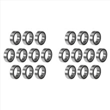 40 stuks 6700-hoge kwaliteit 6700 10x15x4mm miniatuur afdichting diepe groef kogellagers, zwart