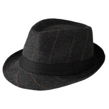 Elegante verdikte platte hoed Verfijnde unisex-hoed-Donkergrijs