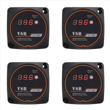 Relé de carga dividido sensível à tensão 4X com display digital VSR 12V 140A para carro, RV e iate - Isolador de carga inteligente para baterias.