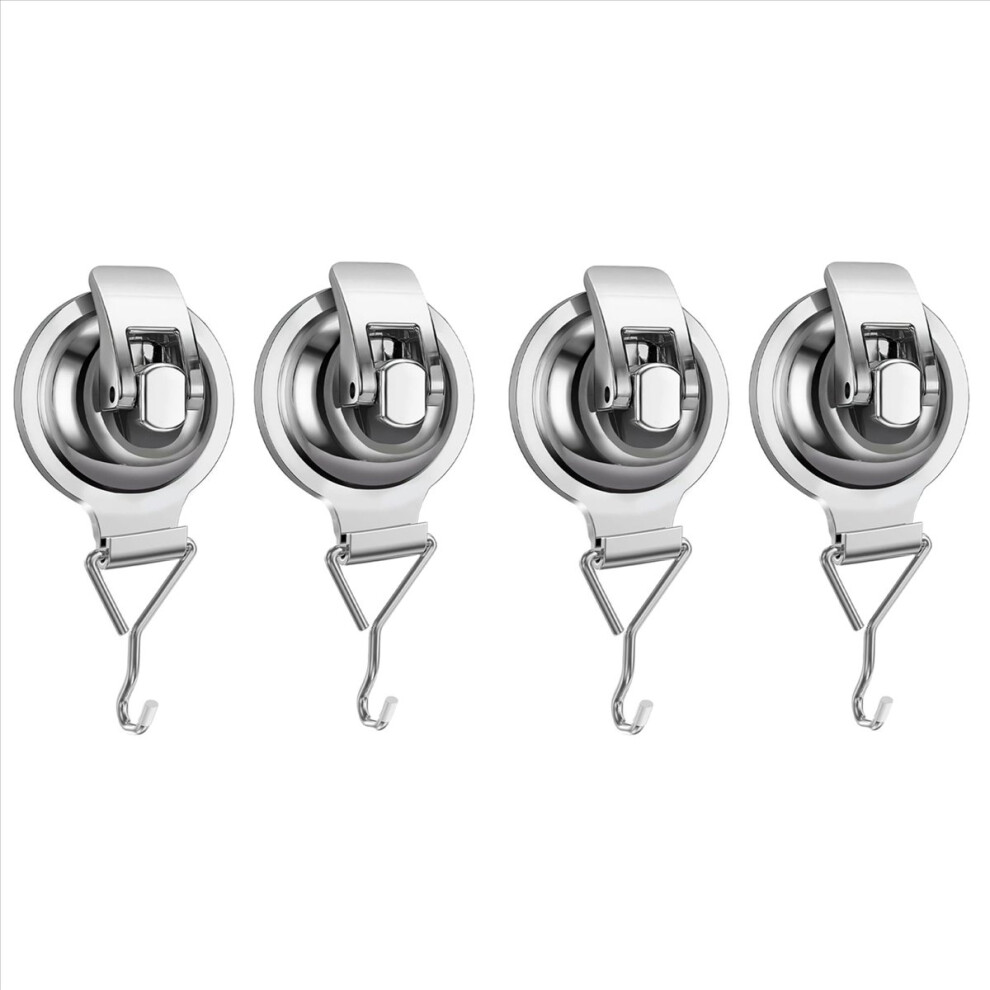 4X Powerful Punch-Free Suction Cup Hook, Vacuum Sticky Hook, Glass Wall-Mounted, Traceless Suction Cup 4852070761383