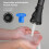 Kitchen Faucet Spray Head Replacement with 3 Modes, 15 Adapters, Matte Black Pull Down Nozzle 4
