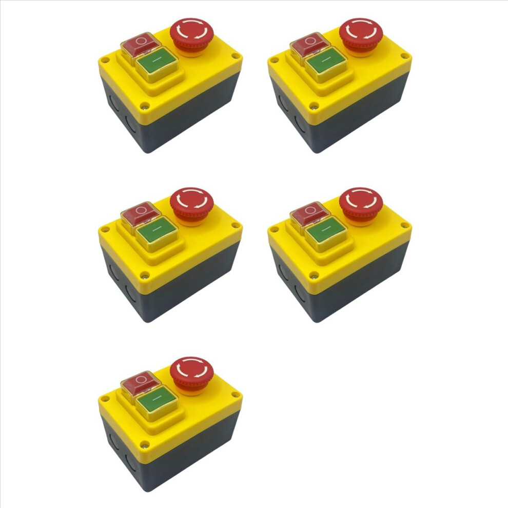 5X Kjd17d 250V 16A Electromagnetic Push Button Switch Emergency Stop Switches For Electric Tools & Machine Tool 4852070757126