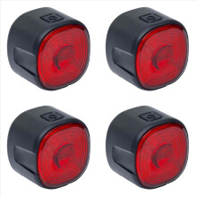 Conjunto de 4 lanternas traseiras para bicicleta, com sensor de freio automático inteligente, recarregáveis e à prova d'água.