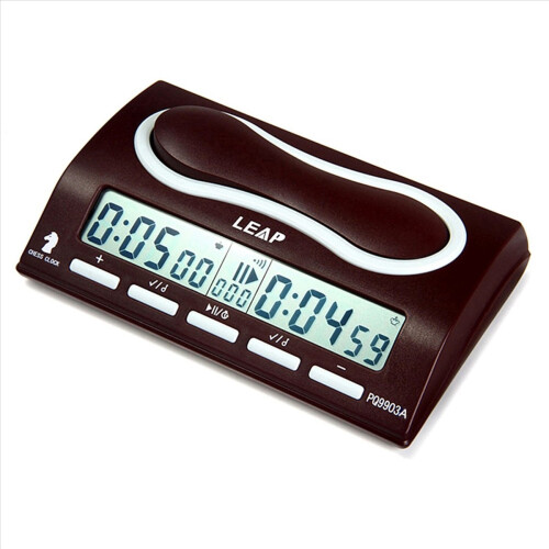 2X LEAP Chess Clock Advanced Digital Chess Timer with 7 Type 38 Timing Set Modes Clock Chess Timer 1