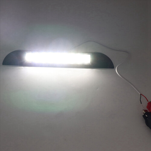 3X 9 LED φως τέντας 12V 24V αδιάβροχο 256mm εξωτερικό τροχόσπιτο λωρίδα λωρίδας μαύρο 2