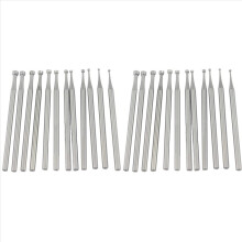 24 Pcs Open Mouth Cup Burr - 3/32In Shank Open Mouth Cup Shape Wire Rounder Bits Jewelry Setting Lapidary Making Bits