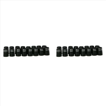 Conjunto de 20 ponteiras de golfe com anel duplo cromado para drivers, madeiras de fairway e ferros. Acessórios de golfe Tipo 4: 8,6 x 15 x 13,5 mm
