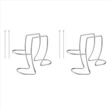 2x Waschmaschinen-Ablaufschlauchhalter, verstellbarer Ablaufschlauchhalter mit Klemme und Schlauchführungsclip, passend für alle Ablaufschläuche