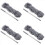 4X Gutter Cleaning Brush Roofing Tool with Telescopic Extendable Pole 8.2Ft Guard Cleaner Tool Easy Remove Leave, Grey 1