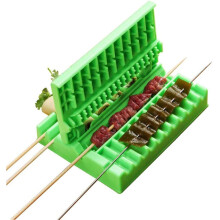 BBQ Skewer Maker 3in1 Quick Press Tool for Uniform Kebab Size Easy Safe Meat Preparation