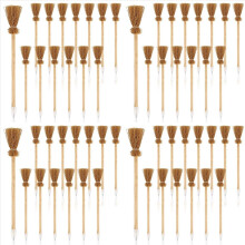 56 stuks heksenbezemstokpotloden, Halloween-tovenaarsstafpotloden voor themafeesten, cadeau, goodiebagvullingen