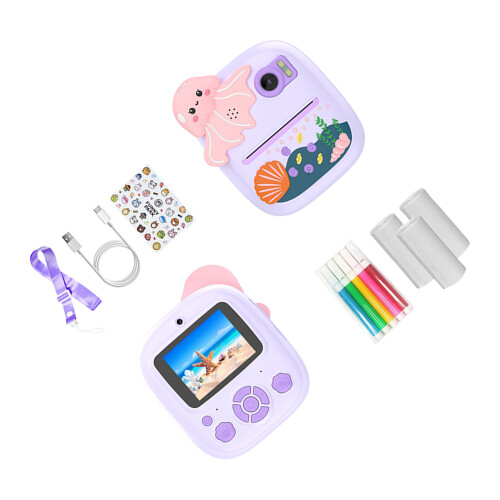 Kinderen Digitale Camera Print voor Kinderen Camera-Paarse kleur