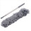 4X Gutter Cleaning Brush Roofing Tool with Telescopic Extendable Pole 8.2Ft Guard Cleaner Tool Easy Remove Leave, Grey 4