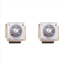 2 STUKS E5C2 Geleiderail Type Temperatuurregelaar 220V 0-399 Digitale Display Wijzer Bedieningsschakelaar (B)