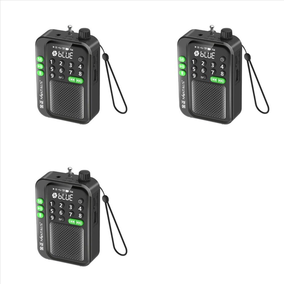 3X C90 Mini Pocket Fm Radio Digital Radios Receiver Bluetooth Mp3 Speaker With Led Display C 4852070763448