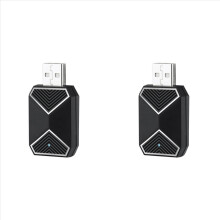 2x draadloze CarPlay-adapter Android Auto 2-in-1 Mini AI Box-adapter Auto's WiFi-spraakassistent voor bekabelde CarPlay Android