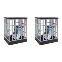 2X Caixa de Metal com Trava para Celular, Trava para Celular, Cofre para Celular, Gaiola para Celular