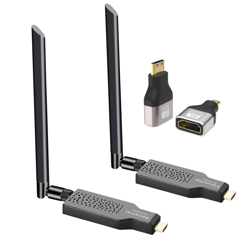 Wireless Hdmi Transmitter And Receiver 164Ft 1080P Output, 4K Decode, Ultra Low Latency Streaming For Laptop, Tv Box, Pc 9426802899467