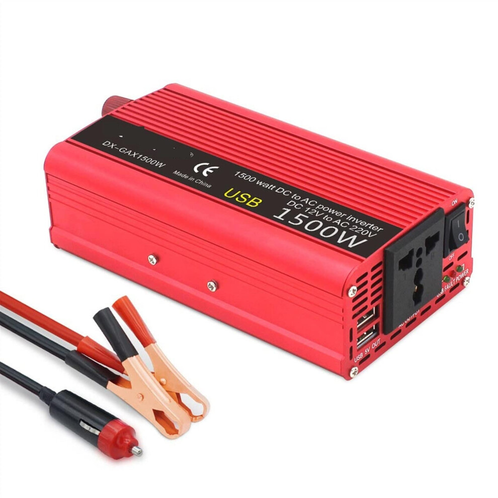 Power Inverter 12V To 220V Modified Sine Wave 1500W/2000W/2600W Dc To Ac Converter For Car Rv Camping 9001264067892